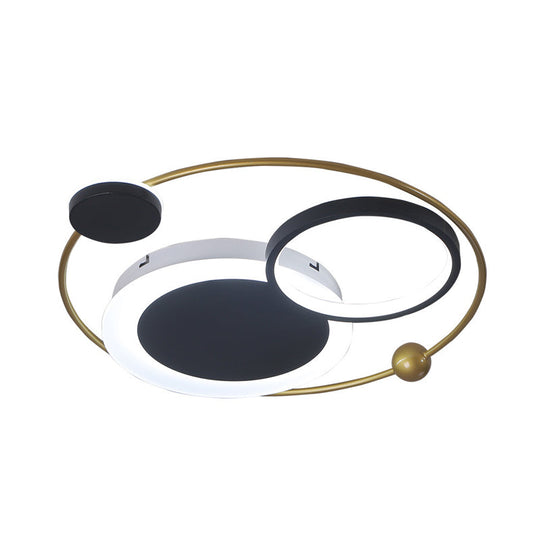 Creative Led Acrylic Flush Mount Lighting In Warm/White Light For Living Room