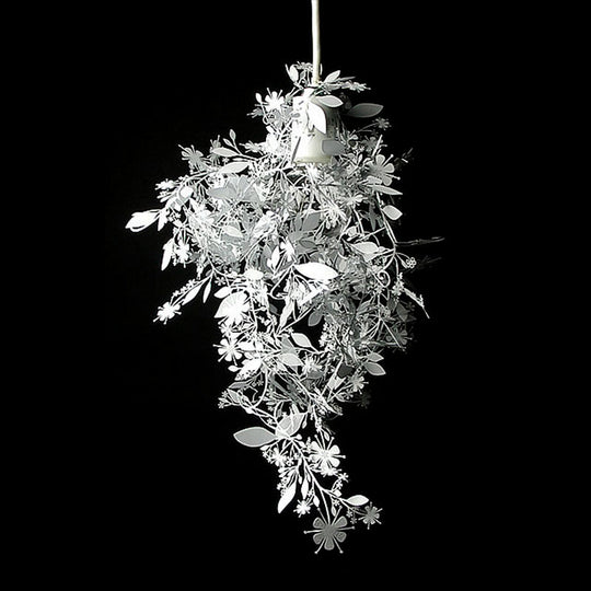 Modern Garland Pendant Light With Chrome Finish