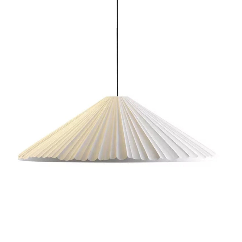 Modern Nordic Style Conic Pendant Light In Blue/Pink/White - Ribbed Design 12.5’/16.5’ Width