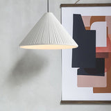 1-Head Nordic Style Pendant Light: 12.5/16.5 W Ribbed Design Blue/Pink/White Resin Bedroom Hanging