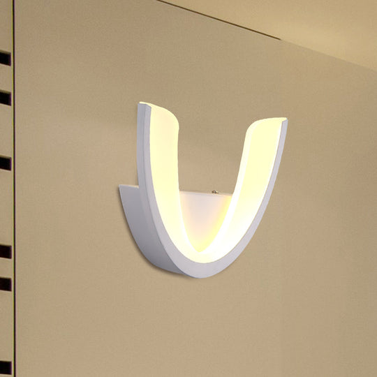 Minimalist Geometric Led Wall Sconce Warm/White Light