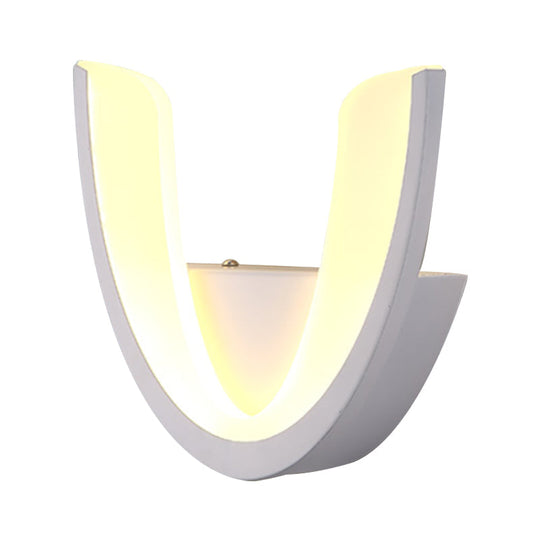 Minimalist Geometric Led Wall Sconce Warm/White Light
