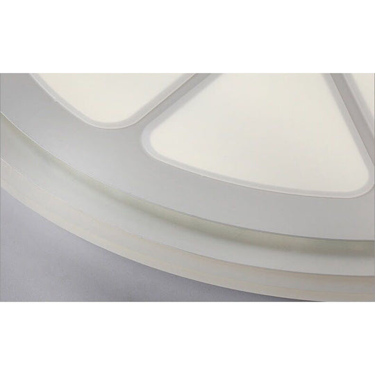 Lemon Led Circular Ceiling Mount Light Cartoon Acrylic Lamp White Perfect For Bathrooms