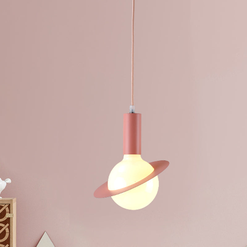 Modern Glass Pendant Light With Colorful Shades - Ideal For Dining Room Décor