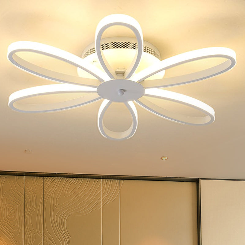 Modern Chrysanths Ceiling Led Light Fixture For Living Room In Warm Or White Sizes 23.5’ - 41