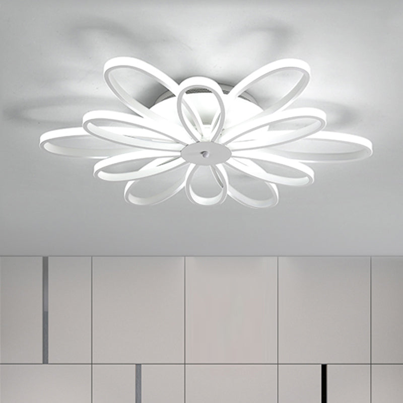 Modern Chrysanths Ceiling Led Light Fixture For Living Room In Warm Or White Sizes 23.5’ - 41