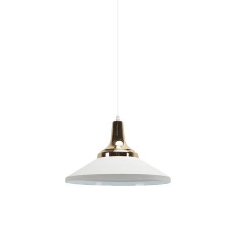 Modern Shallow Cone Pendant Light - Aluminum Hanging Lamp For Hotel Kitchen