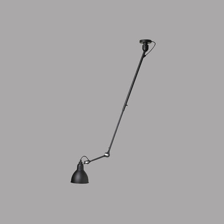 Modern Metallic Dome Pendant Lamp - 1 Bulb Black/Gray Ceiling Light With Articulated Arm For Kitchen