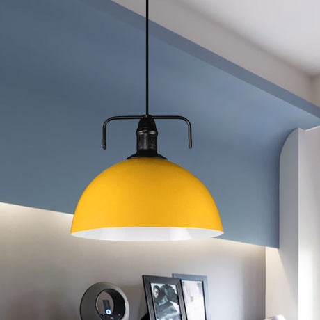 Vintage Blue/Green Metal Pendant Light - 12/14/16 Wide Indoor Hanging Ceiling With Cord