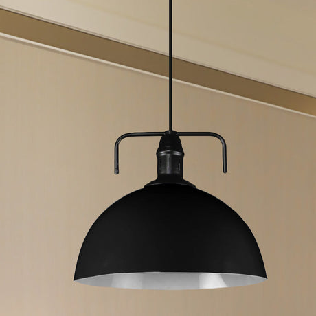 Vintage Blue/Green Metal Pendant Light - 12/14/16 Wide Indoor Hanging Ceiling With Cord Black / 12