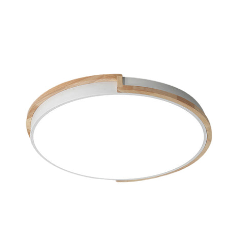Eye-Caring Slim Drum Led Ceiling Light For Bedroom - Choice Of 3 Sizes In Black Grey Or White
