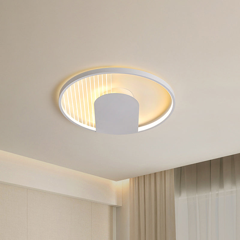 U - Shaped Flush Mount Led Ceiling Light For Minimalist Bedroom - 18’/21.5’ Wide Warm/White Option