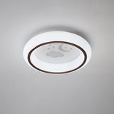 Nordic Acrylic Led Ceiling Light With Elk/Star/Hot Air Balloon Pattern - Flush Mount