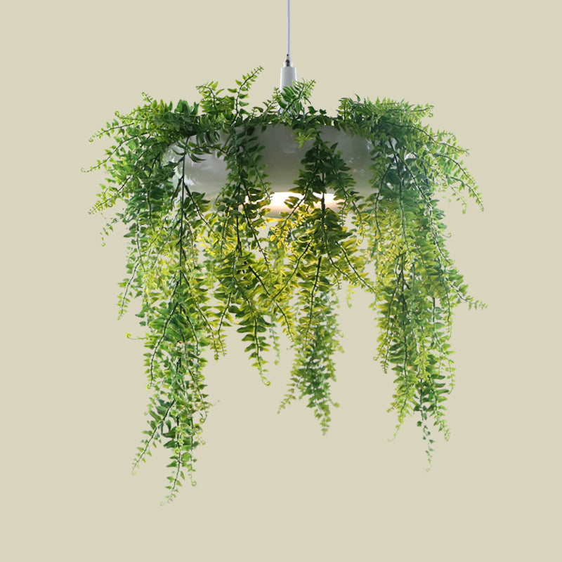 Loft Style Metal Pendant Lighting With Donut Design | 1-Bulb Hanging Ceiling Light For Balcony