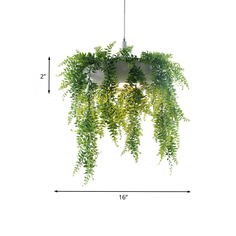 Loft Style Metal Pendant Lighting With Donut Design | 1-Bulb Hanging Ceiling Light For Balcony