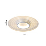 Ultra-Thin Disk Flushmount Led Acrylic Flush Lighting 16.5/20.5/24.5 - White In Warm/White Light