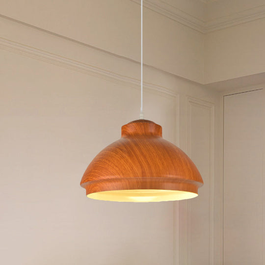 Loft Style Aluminum Hanging Pendant Light - Coffee/Green Bowl Shade For Dining Room