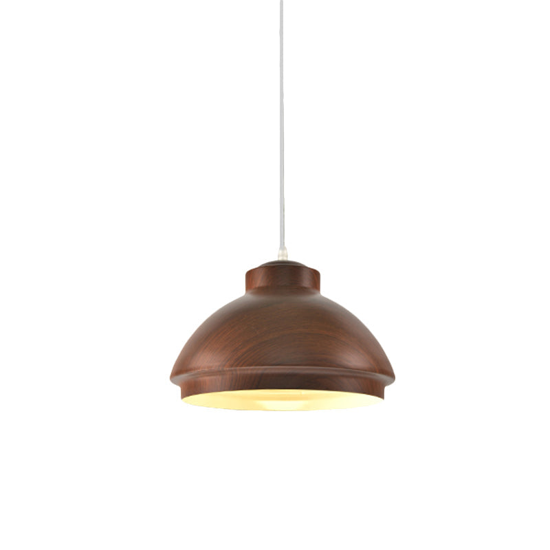 Loft Style Aluminum Hanging Pendant Light - Coffee/Green Bowl Shade For Dining Room