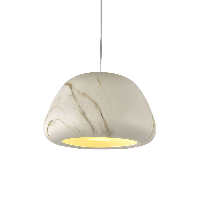 Vintage Aluminum Ceiling Hang Fixture - Green/Red Brown/Coffee Pendant Light For Living Room Bowl