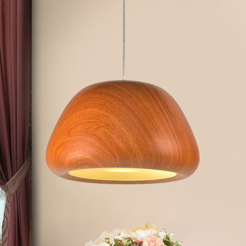 Vintage Aluminum Ceiling Hang Fixture - Green/Red Brown/Coffee Pendant Light For Living Room Bowl