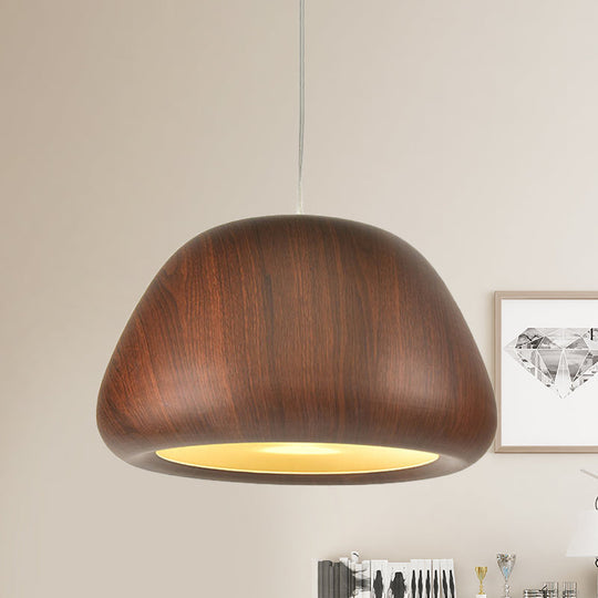 Vintage Aluminum Ceiling Hang Fixture - Green/Red Brown/Coffee Pendant Light For Living Room Bowl