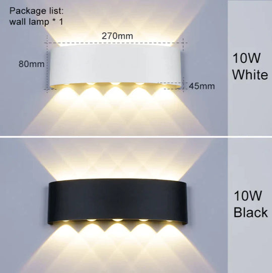 Led Outdoor Waterproof Wall Lamp Led Light Porch Courtyard Garden Lights Balconi Lighting Outdoor