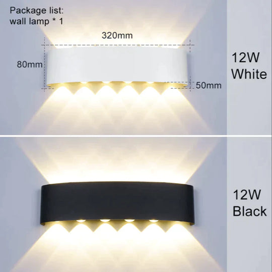 Led Outdoor Waterproof Wall Lamp Led Light Porch Courtyard Garden Lights Balconi Lighting Outdoor