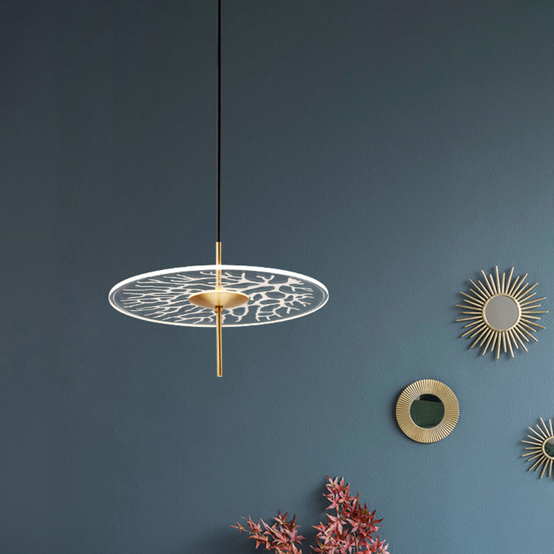 Clear Glass Led Pendant Light For Restaurants - Minimalist Style