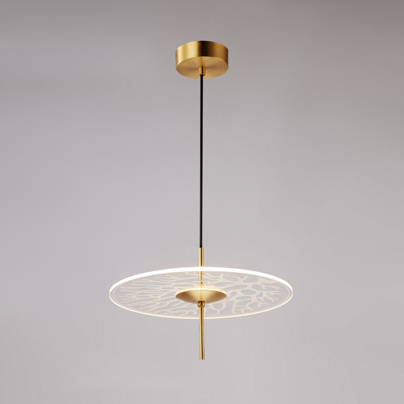 Minimalist Led Glass Pendant Light For Restaurants - Clear Context And Elegant Design