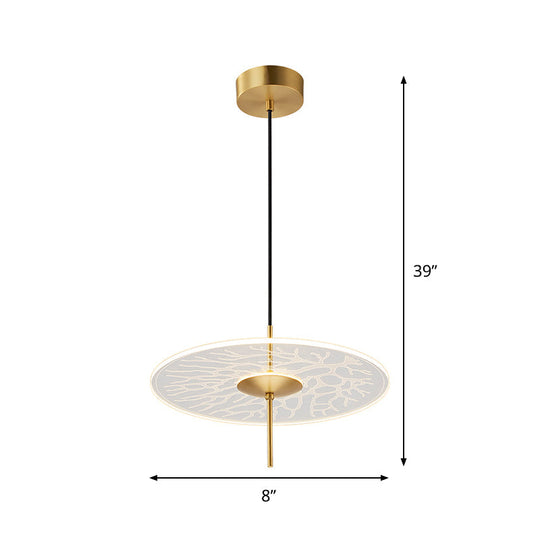 Clear Glass Led Pendant Light For Restaurants - Minimalist Style