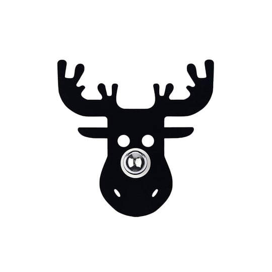 Modern Black Wall Light With Deer Metal Shade For Bedroom Sconce Lighting