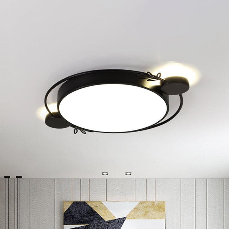 Modern Led Twig Round Iron Flush Mount Ceiling Light