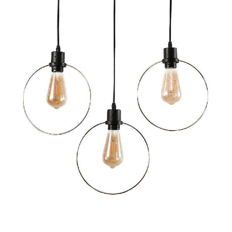 Antique Style Metal Black/Gold Suspended Light With Multiple Shade Options For Coffee Shops