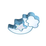 Nordic Led Flush Ceiling Light With Acrylic Starry Sky Design - Ideal For Childs Bedroom