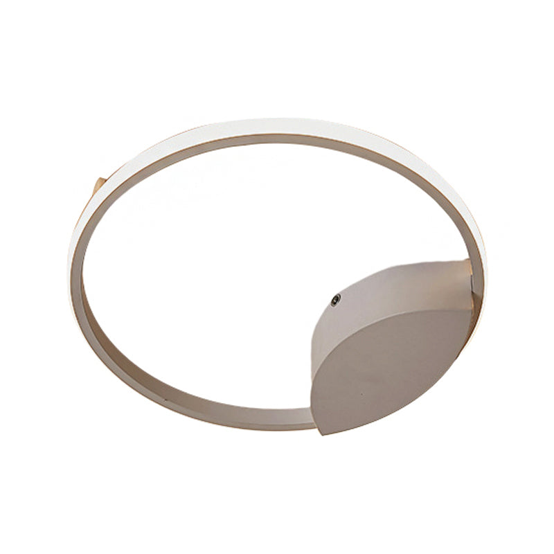 White Light Circular Flush Mount Led Ceiling Fixture (14’/19’/21.5’) For Hallways And Corridors
