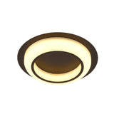 Nordic Led Circle Ceiling Light In Acrylic - Sleek Flush Mount For Bedroom