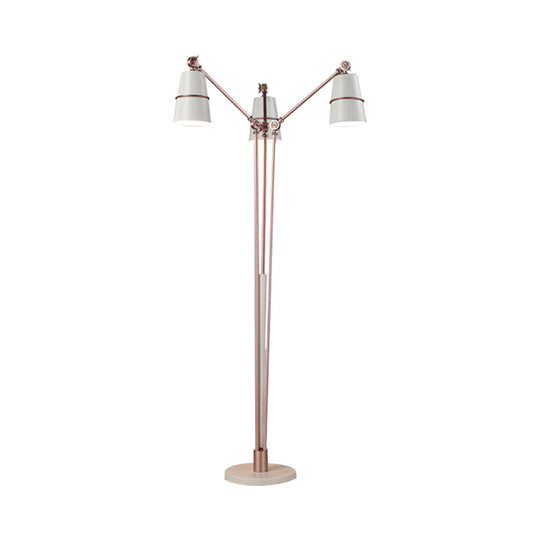 Modern Metal Tree Floor Lamp With 3 Heads For Living Room Reading White/Black