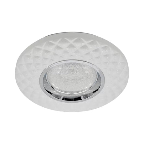 Contemporary Led Flushmount Lamp - White Ring Acrylic Ceiling Light With Warm/Natural Glow