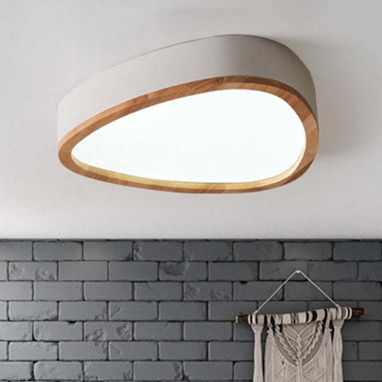 Wooden Teardrop Led Ceiling Light For Boys’ Bedroom