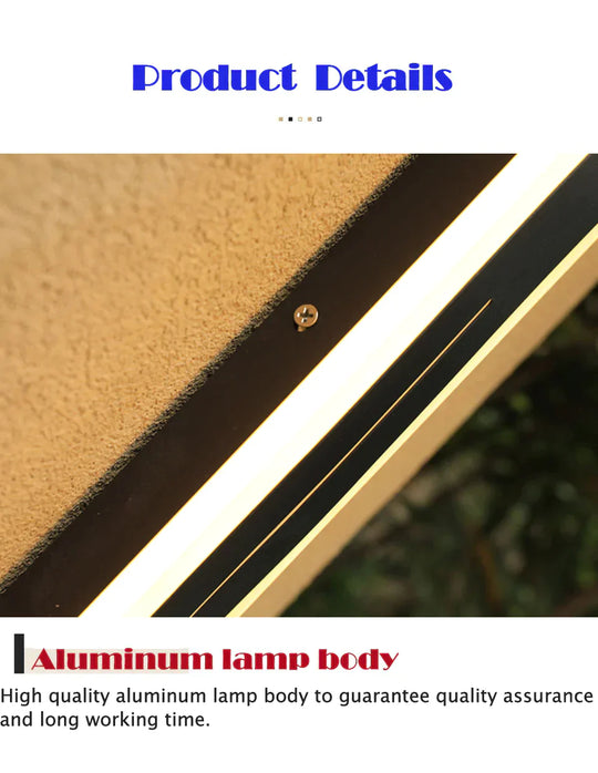 New Led Outdoor Wall Light Waterproof Aluminum Lamp With Remote Garden Porch Sconce 110V 220V