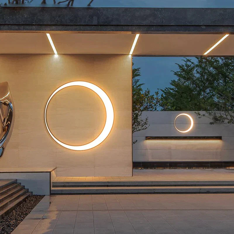 Outdoor Verlichting Waterdichte Ip65 Rvs Ronde Maan Lamp Voor Straat Tuin 11W 19W 24W 36W Creative