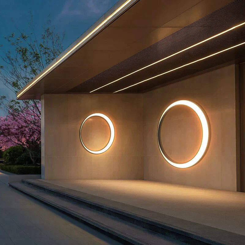 Outdoor Verlichting Waterdichte Ip65 Rvs Ronde Maan Lamp Voor Straat Tuin 11W 19W 24W 36W Creative