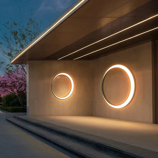 Outdoor Verlichting Waterdichte Ip65 Rvs Ronde Maan Lamp Voor Straat Tuin 11W 19W 24W 36W Creative