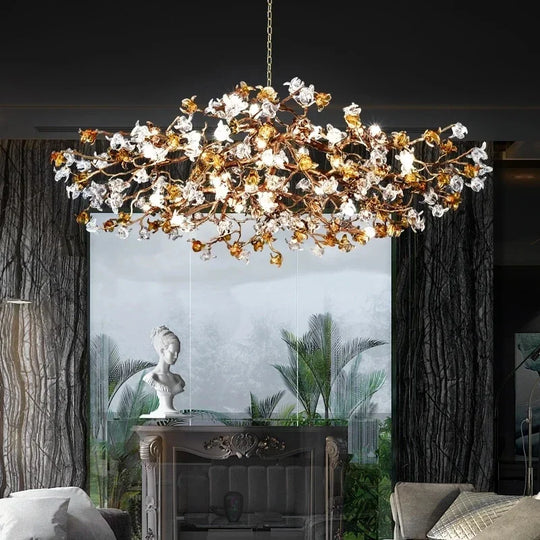 Maravelle Copper Branch Chandelier – Retro Luxury Pendant Light