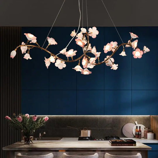 Florencia Ceramic Flower Chandelier – Postmodern Luxury Lighting