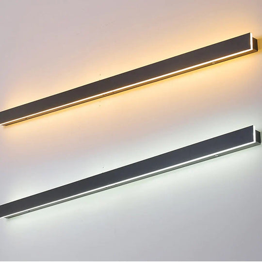 Waterproof Outdoor Wall Lamp Led Long Ip65 Aluminum Light Garden Villa Porch Sconce 110V 220V