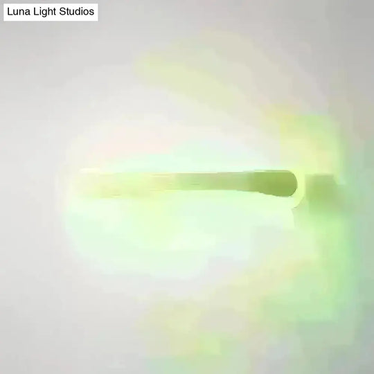 Wooden Led Vanity Light Fixtures With Modern Design And Acrylic Shade