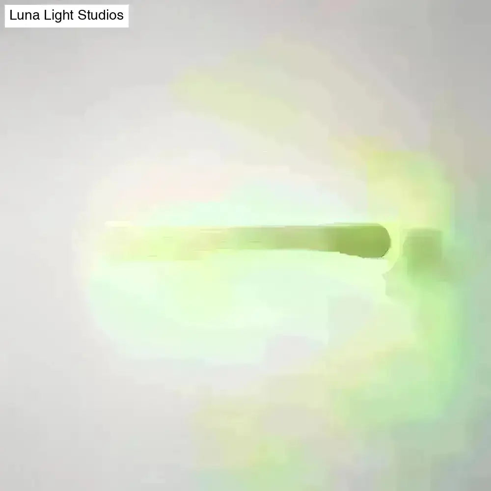 Wooden Led Vanity Light Fixtures With Modern Design And Acrylic Shade