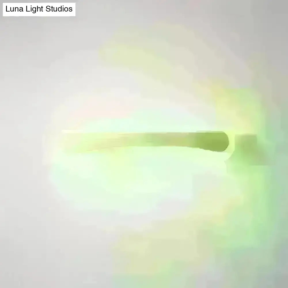 Wooden Led Vanity Light Fixtures With Modern Design And Acrylic Shade