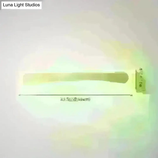 Wooden Led Vanity Light Fixtures With Modern Design And Acrylic Shade